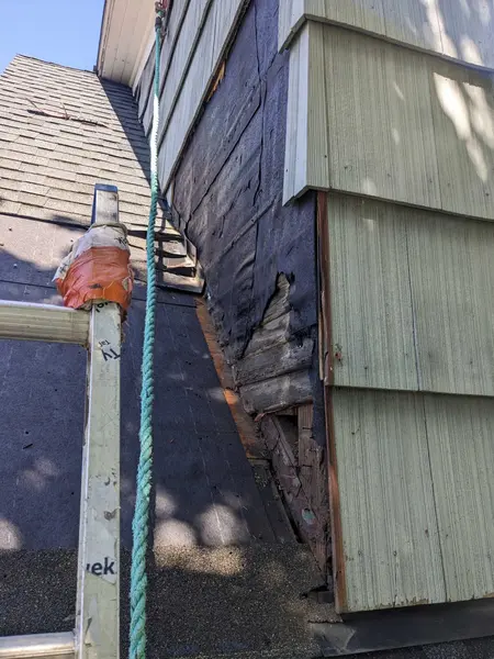 Wall Framing Rot Repair Behind Siding